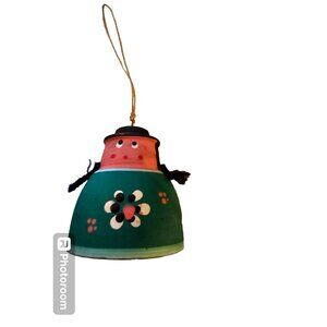 Hand-Painted Folk Art Clay Doll Ornament‎